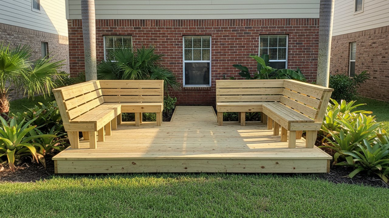 Custom Deck Design completed by Western Deck Company in Orlando, FL