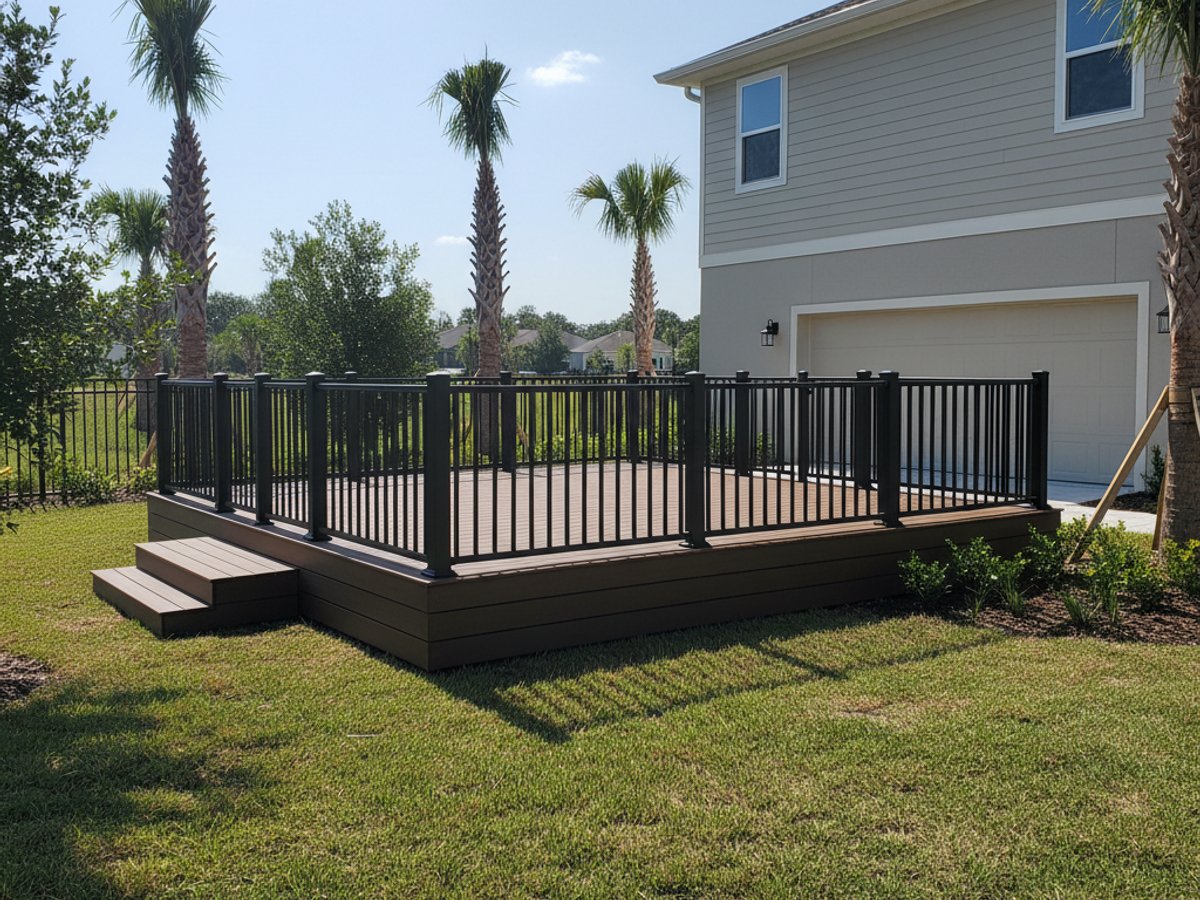 Composite Decking Installation completed by Western Deck Company in Winter Haven, FL