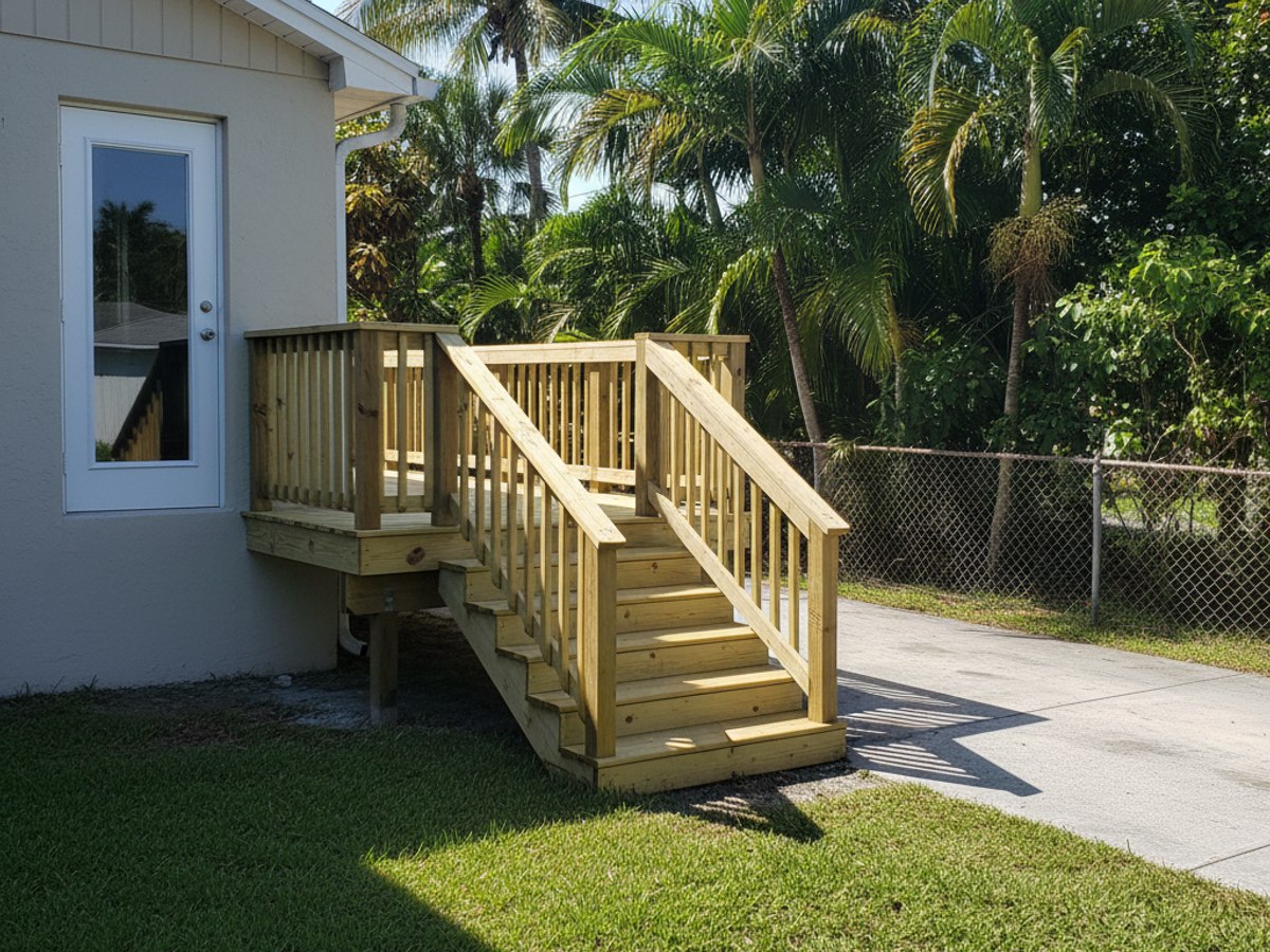Custom Deck Design completed by Western Deck Company in Lake Alfred, FL