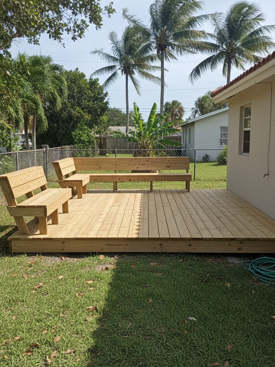 Screened-In Deck & Porch Construction completed by Western Deck Company in Haines City, FL